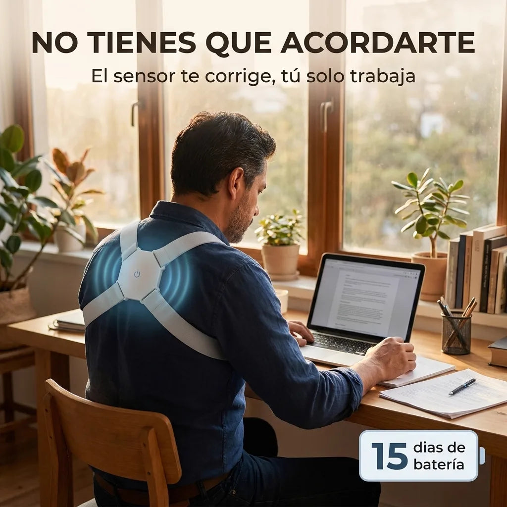 No tienes que acordarte: el sensor te corrige mientras trabajas