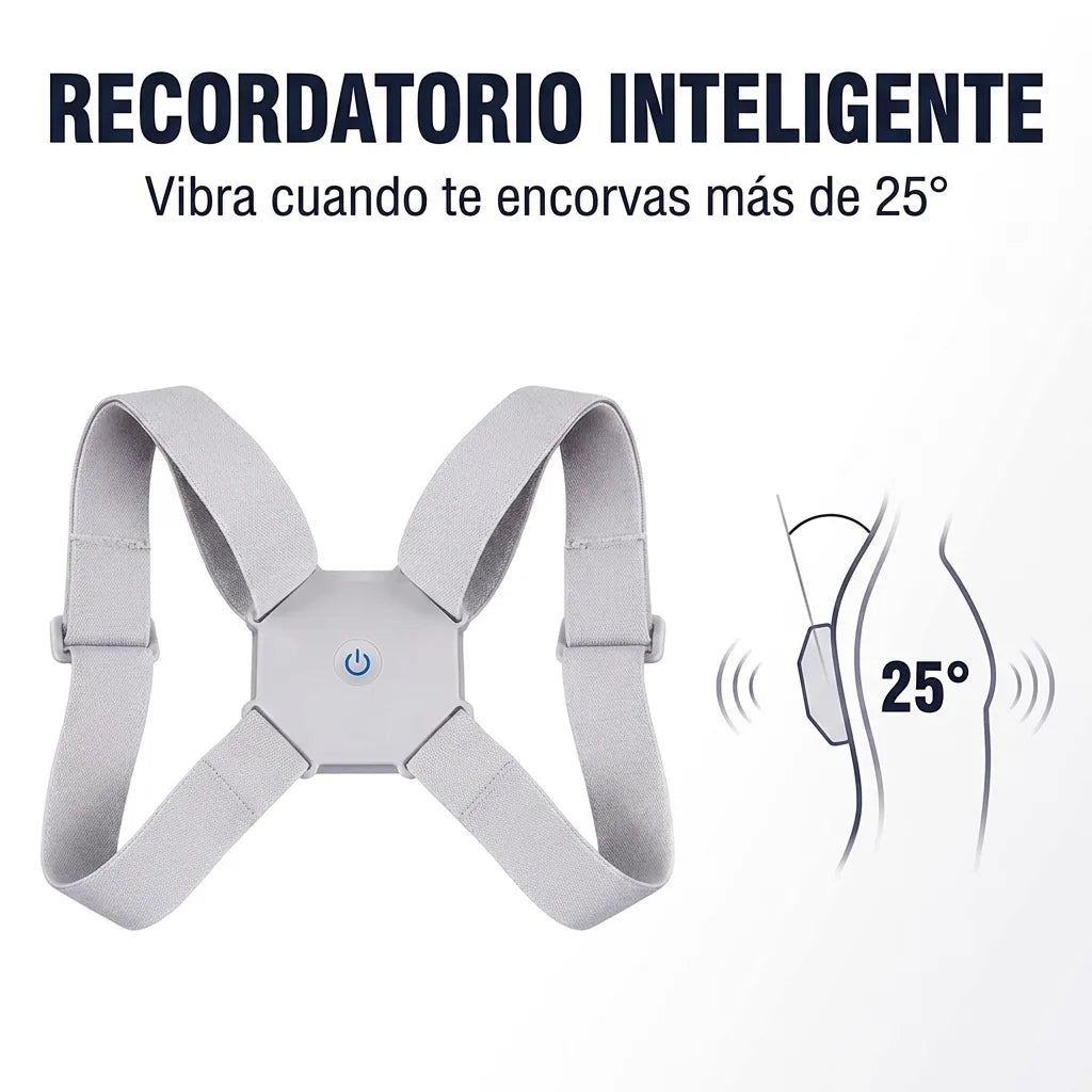 Recordatorio inteligente: vibra cuando te encorvas más de 25 grados